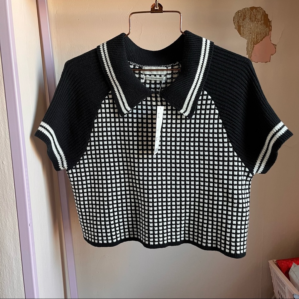 NWT knit polo sweater top